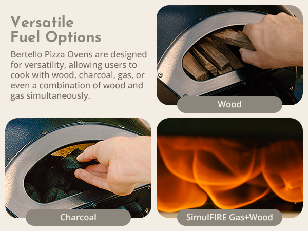 PRE-ORDER Bertello 12" SimulFIRE Outdoor Pizza Oven - Everything Bundle (Ships June/July)