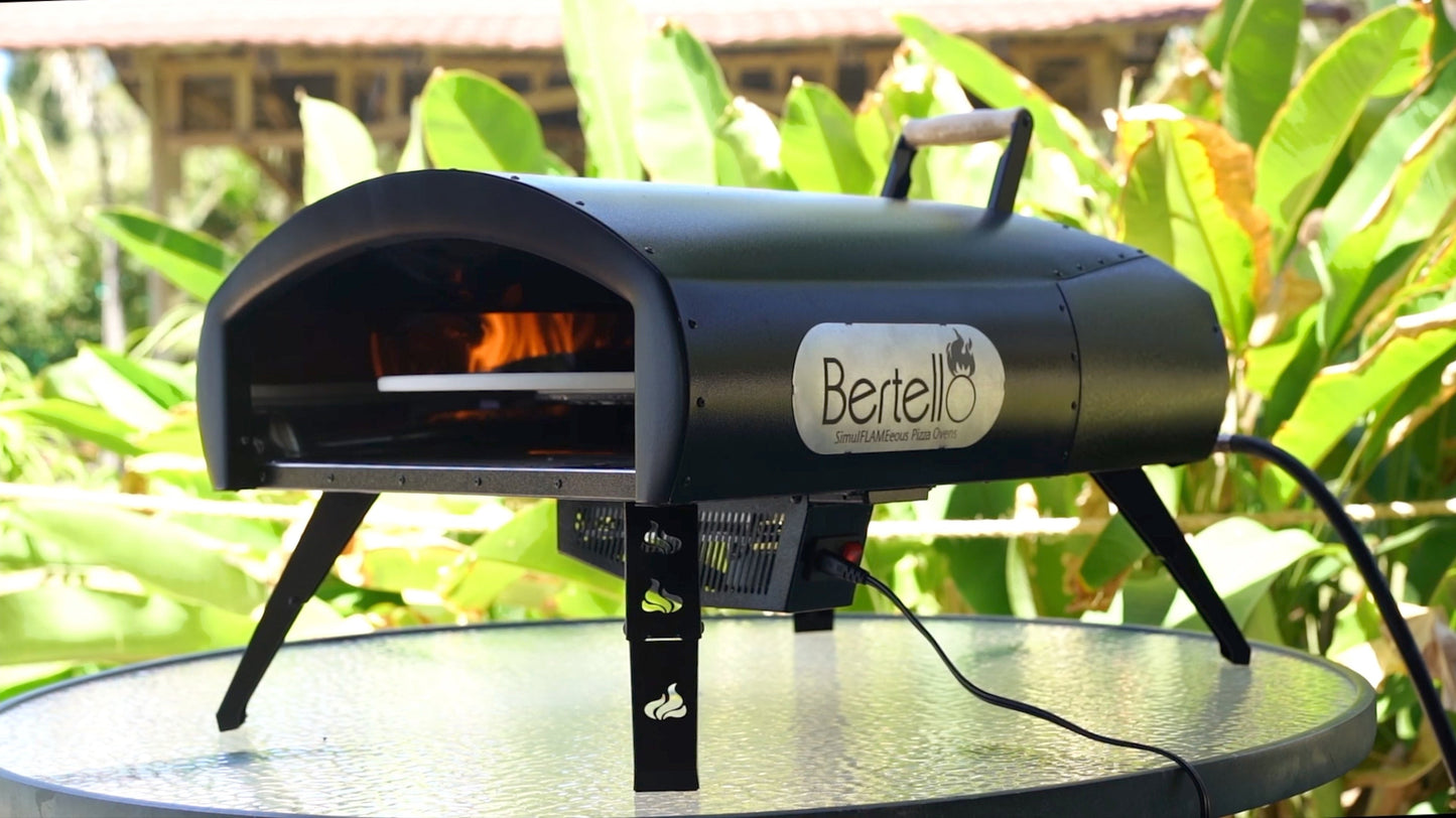 PRE-ORDER TODAY AND SAVE $200! Bertello SimulFIRE 16" Rotating Outdoor Pizza Oven (Shipping June/July 2025) Offer ends April 23rd