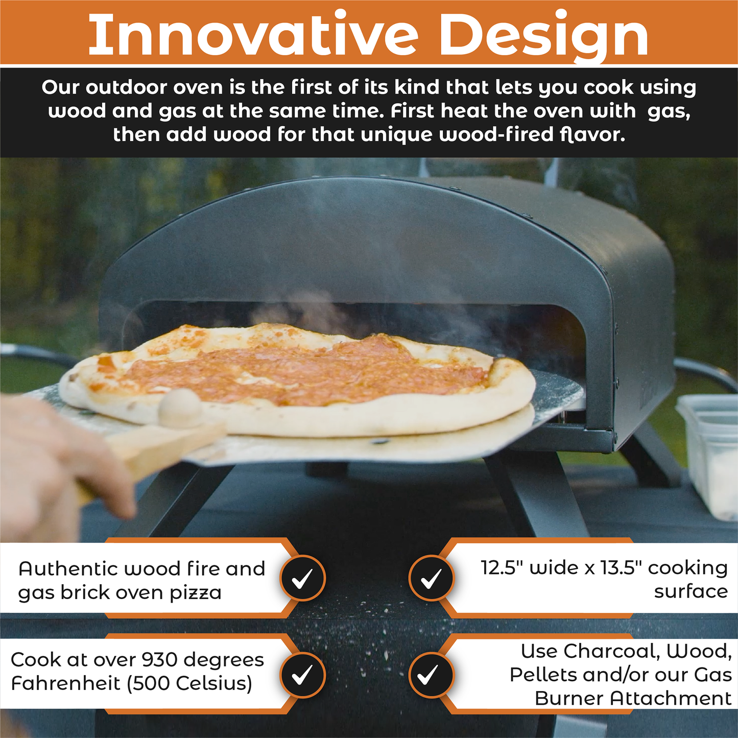 PRE-ORDER Bertello 12" SimulFIRE Outdoor Pizza Oven - Everything Bundle (Ships June/July)