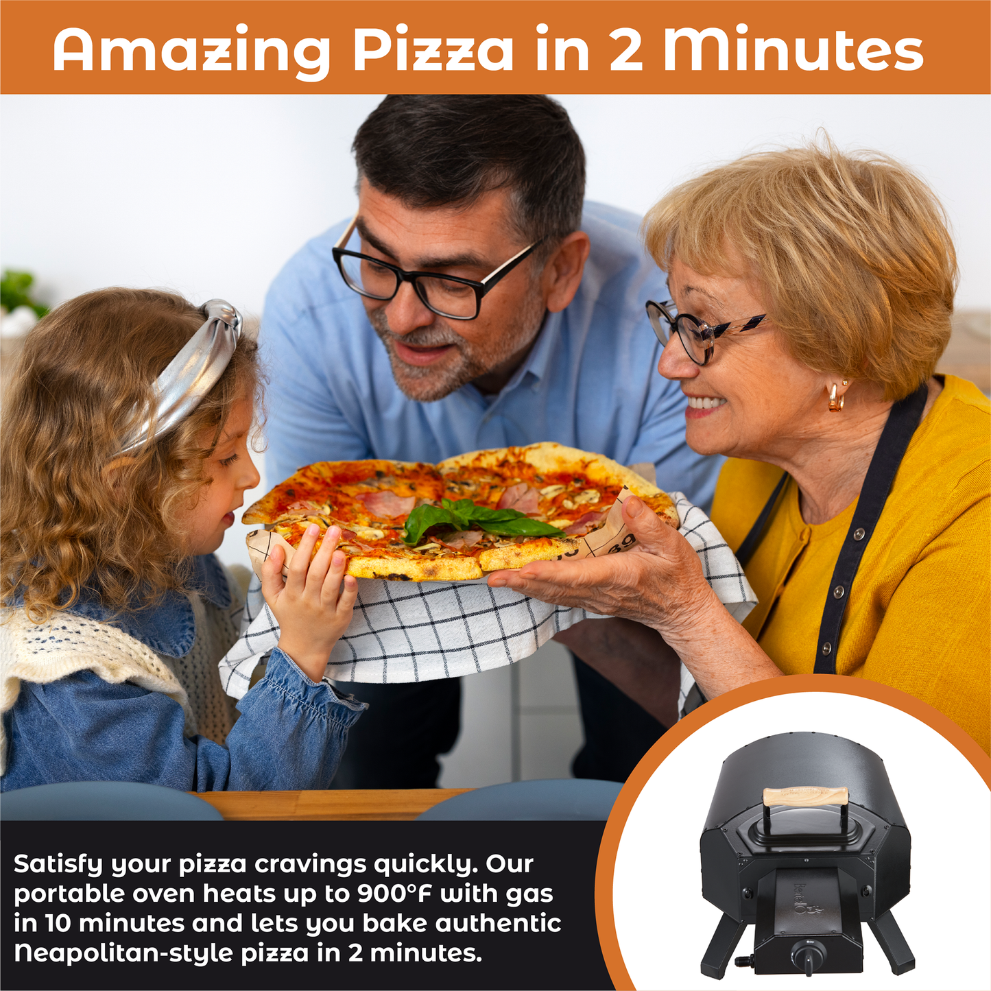 PRE-ORDER Bertello 12" SimulFIRE Outdoor Pizza Oven - Everything Bundle (Ships June/July)