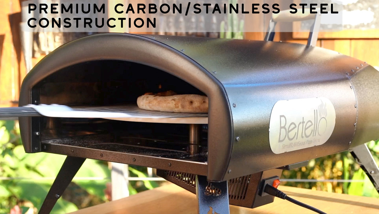 PRE-ORDER TODAY AND SAVE $200! Bertello SimulFIRE 16" Rotating Outdoor Pizza Oven (Shipping June/July 2025) Offer ends April 23rd